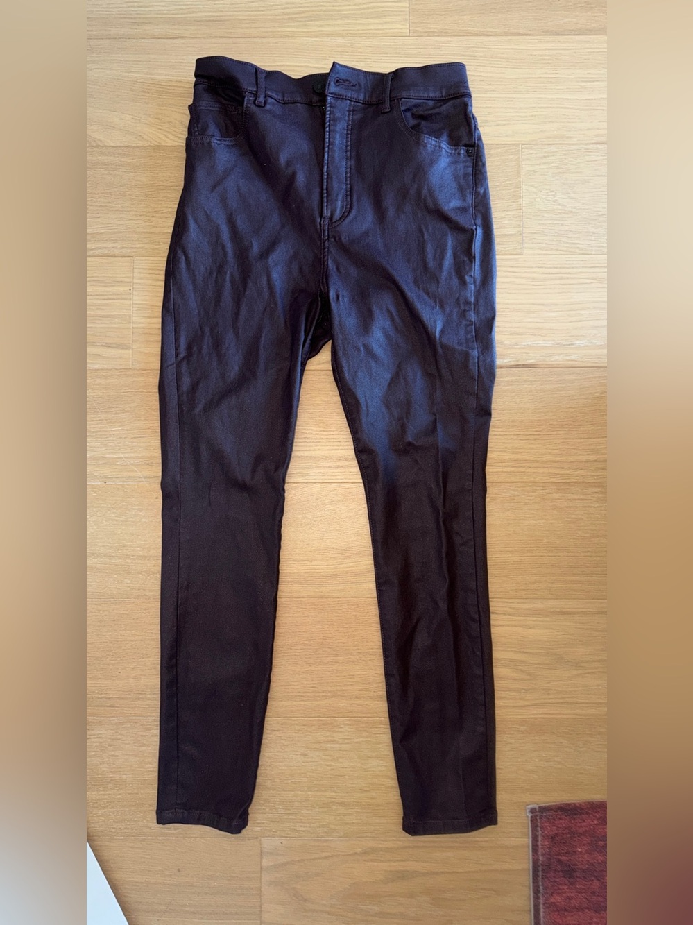 Express Super High Rise Skinny Pants Deep Purple